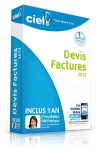 Ciel Devis Factures 2012 + 1 an d’assistance téléphonique