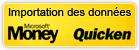 Récupère les données de Microsoft Money-Quicken