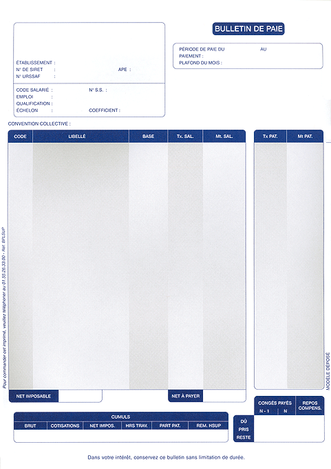 exemple bulletin de salaire auto entrepreneur